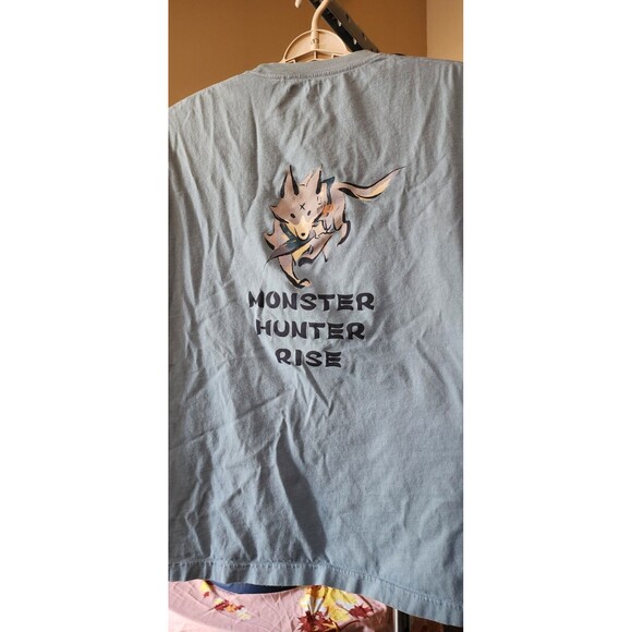 Uniqlo Monster Hunter Rise UT Short Sleeve Graphic T-Shirt Large Nice D25 Anime - Picture 5 of 5
